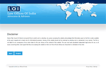Tablet Screenshot of lawofficesofindia.com